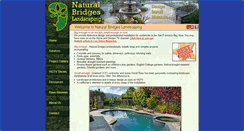 Desktop Screenshot of naturalbridgeslandscaping.com