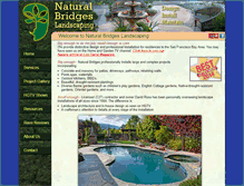 Tablet Screenshot of naturalbridgeslandscaping.com